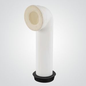 Codo de conexión taza-piso a 20,5 cm