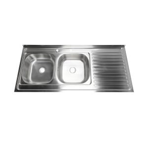 Lavaplatos De Sobreponer De 120 Cm Satin escurridor derecho